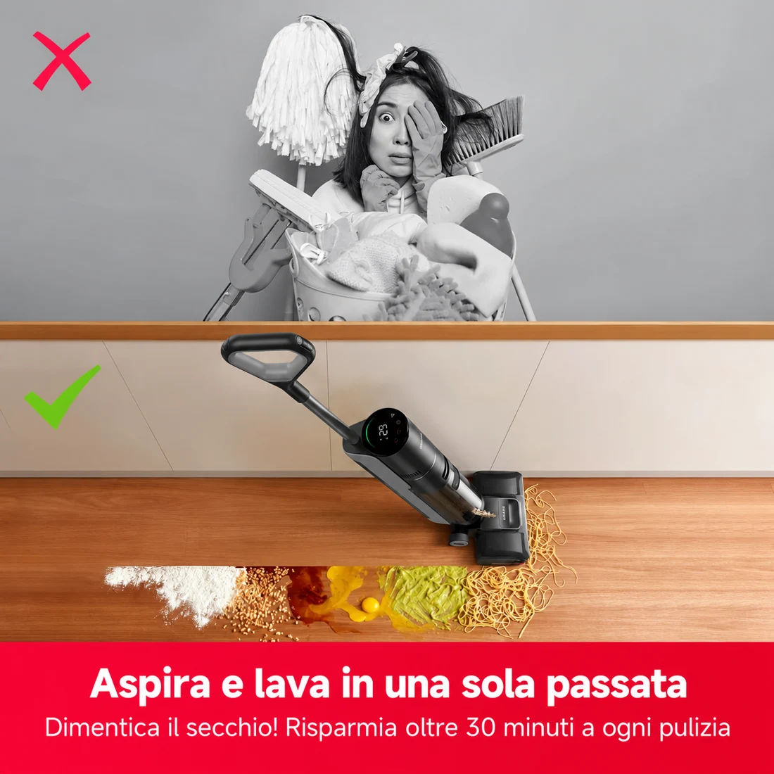 Dreame G12 Pro Flex T aspira e lava lo sporco secco e umido
